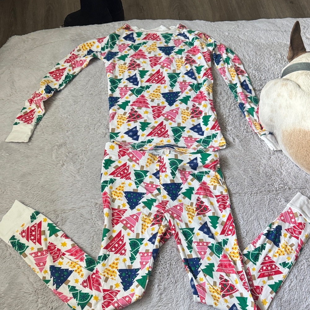 Old Navy Multicolor Tree Print Kids Pajama Set